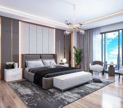 Modern ve Şık Bir Yatak Odası Dekorasyonu: CVK Mobilya İle İstanbul Kartal Dragos’un Estetiği